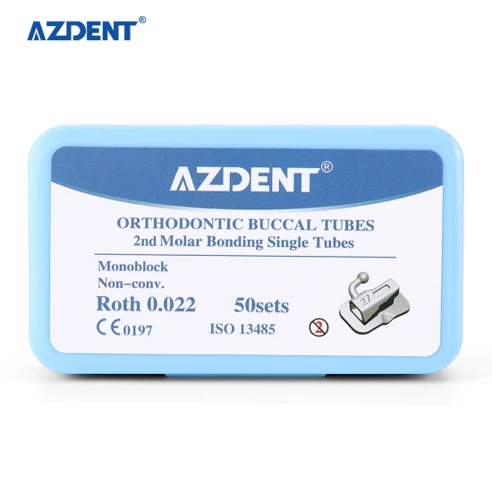 Моноблок Azdent Dental 2ND Нетрансформируемая ортодонтическая буккальная трубка Roth с маркировкой